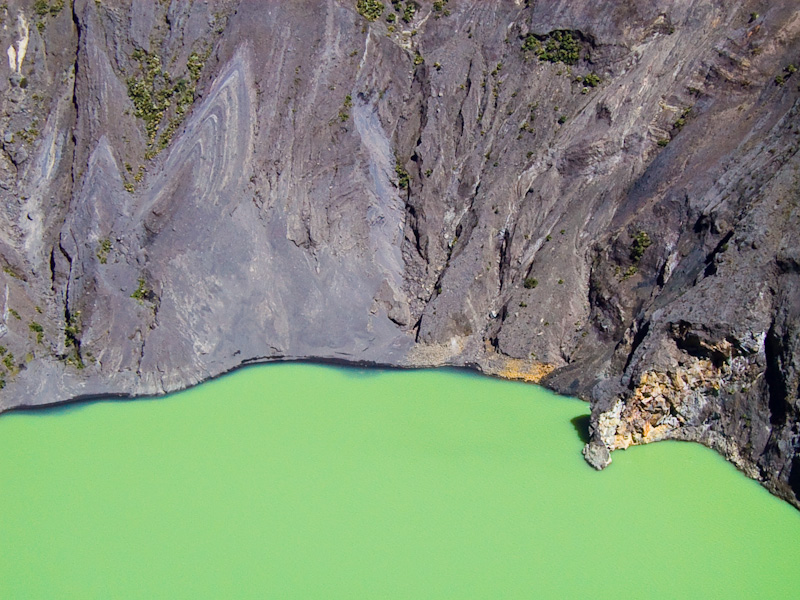 Detail Of Laguna Irazú Shore